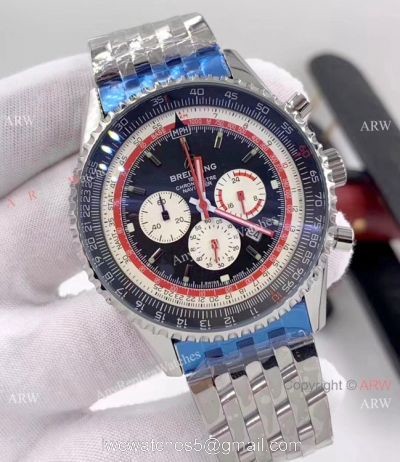 Breitling Navitimer 1 Swissair Stainless Steel Chronograph Watch 1