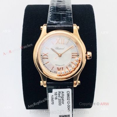 Swiss Copy Chopard Happy Diamonds Watch Women Chopard Happy Sport Rose Gold For Sale 1