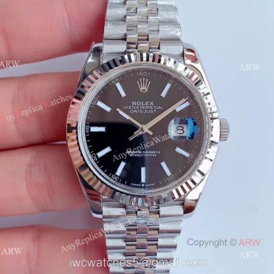 AR Factory V3 904L Rolex Datejust ii Black Dial 41mm Watch 1