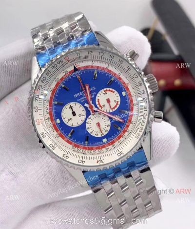 New Copy Breitling Navitimer 1 Pan Am Edition Watch Stainless Steel Blue Dial 1