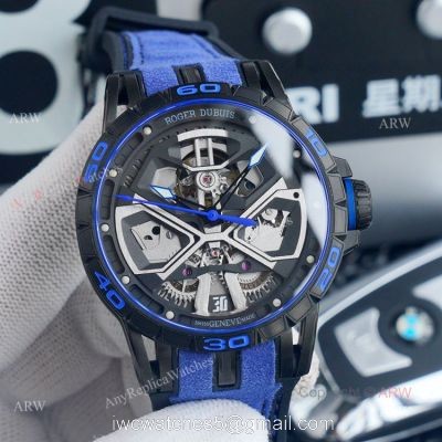 Ref RDDBEX0749 Best Replica Roger Dubuis Excalibur Huracan Blue Watch 45mm 1