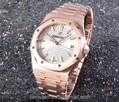 OM Factory New Upgraded Knockoff Audemars Piguet Royal Oak Rose Gold 41mm Automatic Watch 1