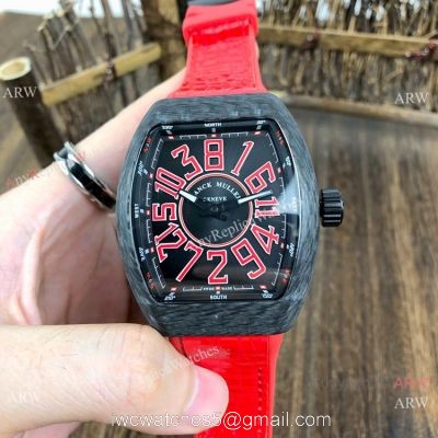 New Copy Franck Muller Vanguard Classical &8216;Crazy Hours Watch Carbon Case 1