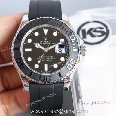 KS Factory Replica Rolex Yacht Master Oysterflex 42mm Bi-Directional Bezel Watch 1