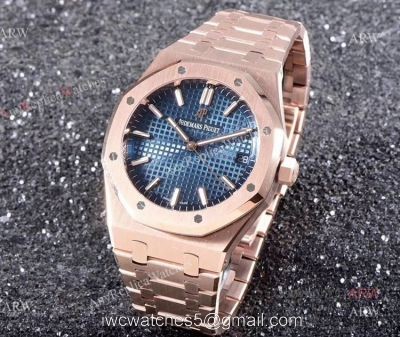 OM Factory New Upgraded Replica Audemars Piguet Royal Oak Rose Gold Swiss Luxury Watches 1