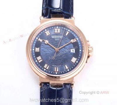 Swiss Replica Breguet Marine 5517 Blue Dial Watch For Men 1