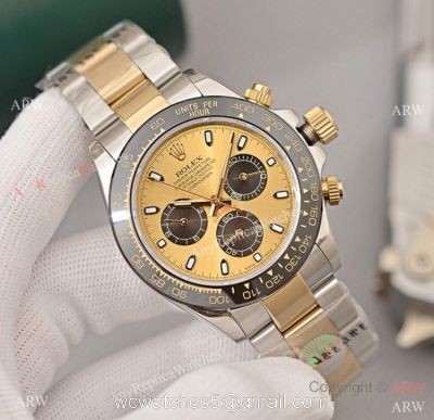 Rolex Cosmograph Daytona 2 Tone Black Ceramic Watch 40mm 1