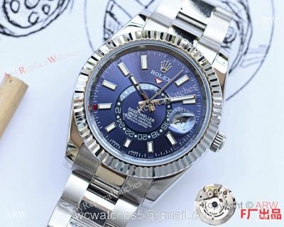NEW UPGRADED Rolex Sky-Dweller 41mm Watches SS Blue Face 1