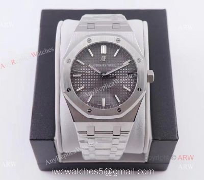 OM Factory New Upgraded Audemars Piguet Royal Oak 15500 Rhodium Grey Swiss Knockoff Watch 1