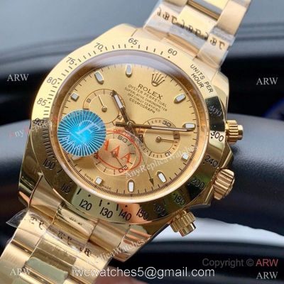 Yellow Gold Rolex Daytona Watch 43mm High Quality 1