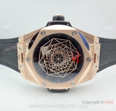 Swiss Grade 1 Hublot Big Bang Sang Bleu Rose Gold Watch HUB1213 Movement 1