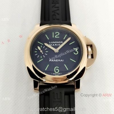 Officine Panerai Luminor Marina Rose Gold Fake Panerai Watch 44mm PAM00111 1
