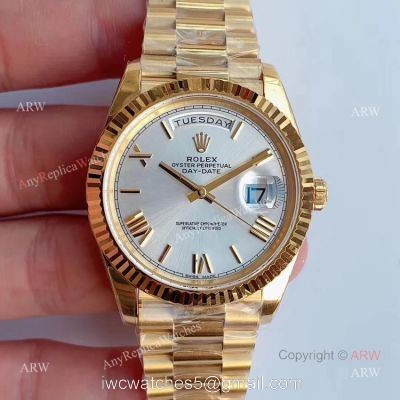 Noob Factory V3 Replica Rolex Day-Date 2 President Yellow Gold Watch-Swiss 3255 Movement 1