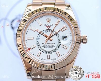 NEW UPGRADED Rolex Sky-Dweller 326939w Rose Gold Men Watches 41mm 1