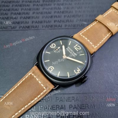 Copy Panerai Radiomir P3000 Movement Watch Black Case 1