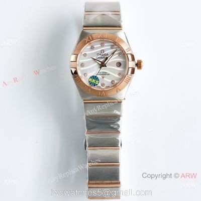 New! Swiss Quality Omega Double Eagle Women Diamond Bezel Japan NH05 Movement 1