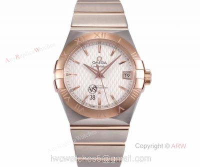 New Omega Constellation Rose Gold Mens Watches Best Replica VSF Omega 1