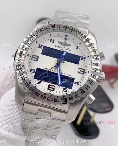New Replica Breitling Cockpit B50 Watches Stainless Steel Blue Hands 1