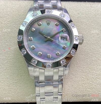 Swiss Copy Rolex Datejust Masterpiece Stainless steel Watch 34mm for Women 1