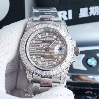 Swiss Replica Rolex GMT-Master II Full Diamonds Rolex 116758 Watch 1