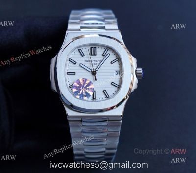 JH Factory Swiss Replica Patek Philippe Nautilus Stainless Steel Mens Watches 1