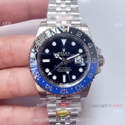 Swiss Replica Rolex GMT-Master II Batman Jubilee Men Watch NOOB Factory 3285 904L Steel 1