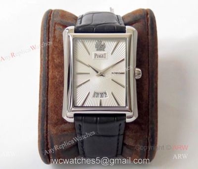 Best Replica Piaget Emperador Silver Dial Stainless Steel Mens Watch 1