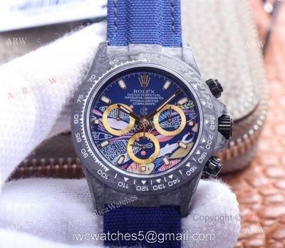 JH Factory New Carbon Fiber Rolex Daytona Swiss 7750 Automatic Replica Watches 1