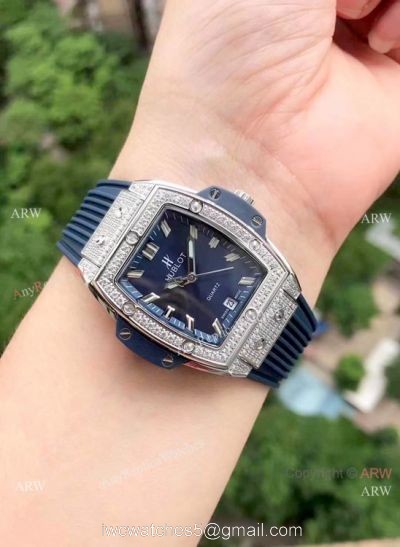 Copy Hublot Spirit of Big Bang Womens Watches Stainless Steel Diamond Case 1
