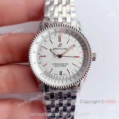 Swiss Replica Breitling Navitimer 1 Stainless Steel Watch Swiss 2824 Movement 1