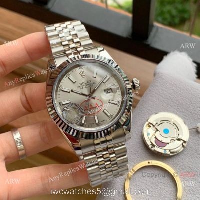 Upgraded Copy Rolex Datejust II 41mm Watch Silver Dial Jubilee Band 1