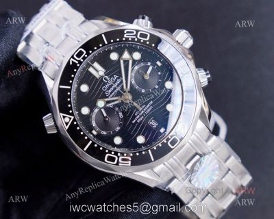 (TW) New Omega Seamaster Diver 300m Chronograph Black Dial Swiss Replica Watches 1