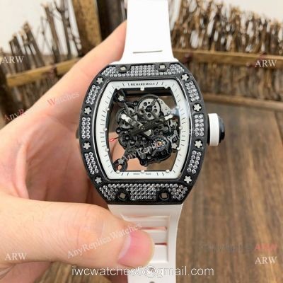 SWISS Grade Richard Mille Rm055 Black Diamond Men Watch V2 version 1