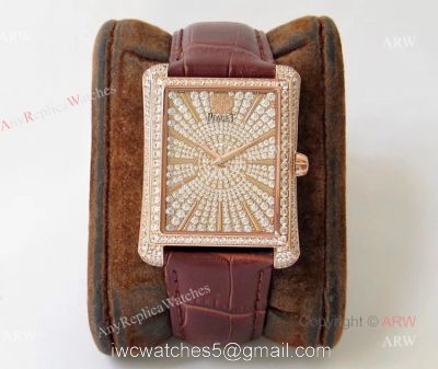 Best Quality Replica Piaget Emperador Diamond Rose Gold Mens Watch 1