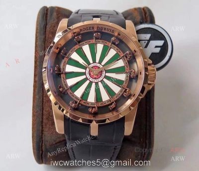 ZF Factory Roger Dubuis Knights Of The Round Table Replica Rose Gold Watch 45mm 1