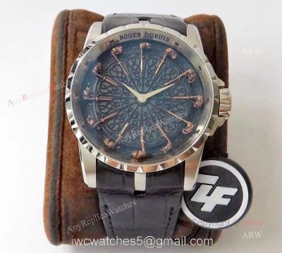 ZF RDDBEX0495 Roger Dubuis Knights Of The Round Table ii Silver Replica Watch 45mm 1