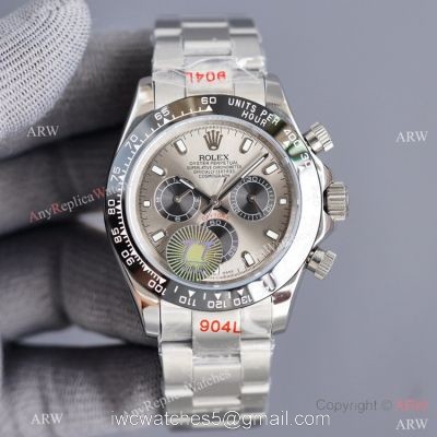 Swiss Quality Copy Rolex Comograph Daytona 40 Watch Ceramic Bezel Rhodium Grey Dial 1