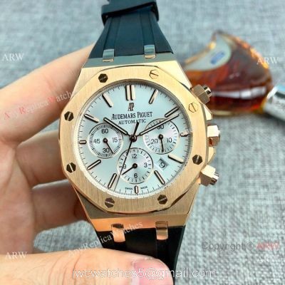 Replica Audemars Piguet Royal Oak Automatic Men Watches Rubber Strap 1