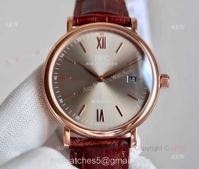 High Quality Replica Rose Gold IWC Portofino Automatic Watch For Men 1