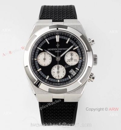 Super Clone Vacheron Constantin Overseas Chronograph Black Dial Watch 1