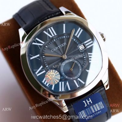 JH Factory AAA Replica Cartier Drive De Watches Blue Dial 40mm 1