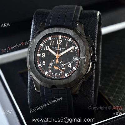 Best Clone Patek Philippe Aquanaut VK Quartz Watches Solid Black 1