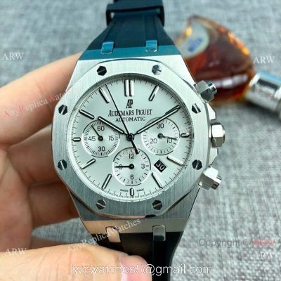 Replica Audemars Piguet Royal Oak Automatic Watches SS Rubber Strap 1