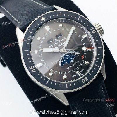 AAA Swiss Replica Blancpain 50 Fathoms Bathyscaphe Watch Gray Moon Dial 1