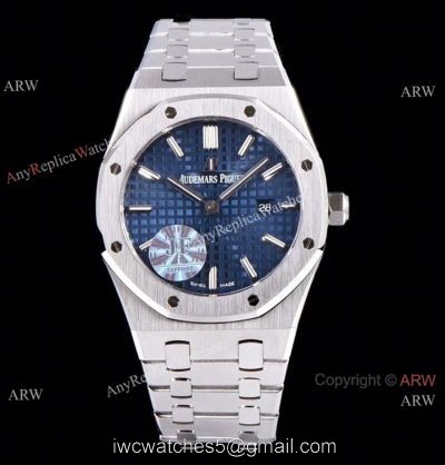JF Factory Best Copy Audemars Piguet Lady Royal Oak Watch Blue Face 33mm Quartz Movement 1