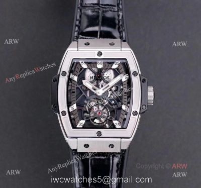 Mens Hublot Masterpiece MP-06 Senna Skeleton Replica Watch With Black Rubber Band 1