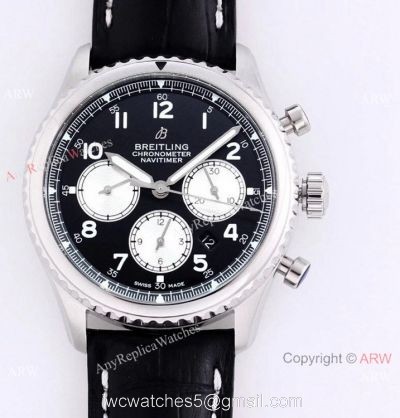 2021 New! Breitling Premier B01 Chronograph Swiss 7750 Watch Leather Strap 1
