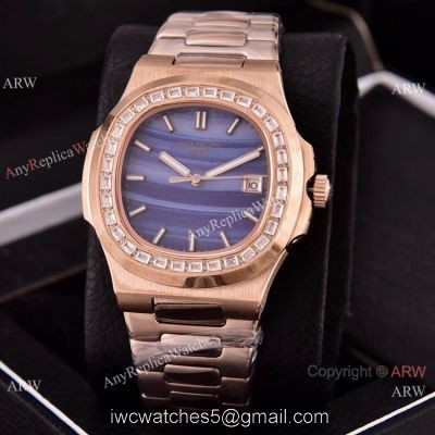 Copy Patek Philippe Nautilus 40mm Watches New Purple Dial 1