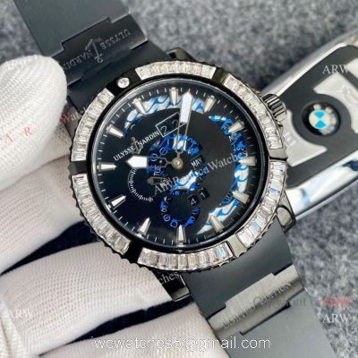Best Replica Ulysse Nardin Diamond Watch Extra Large Face Mens Watches 1