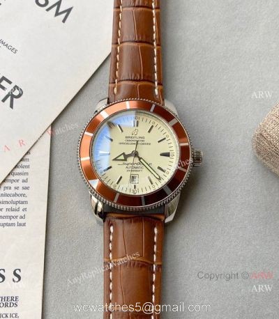 Buy Replica Breitling Superocean Brown Leather Strap 1